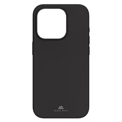 Black Rock Hülle für iPhone 15 Pro Flexibles Silikon Case