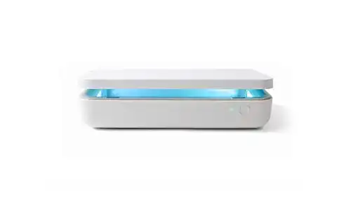UV-Sterilisator von Samsung Electronics – Desinfektions-Box mit Qi-Ladegerät