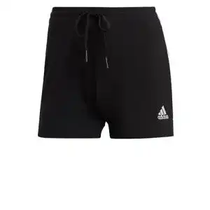 Adidas Damen Shorts Essentials Slim 3-Stripes Schwarz Weiß XS