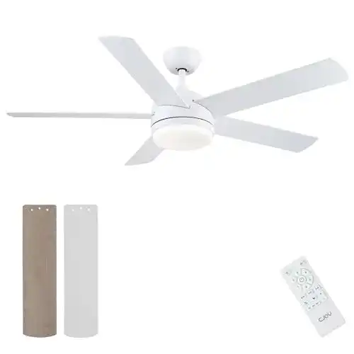 LED Deckenventilator CJOY mit Lampe und Fernbedienung für Wohnräume