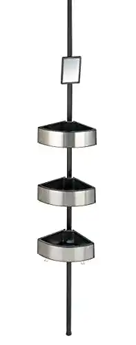 Duschablage Eck Teleskop Duschecke aus Aluminium und Kunststoff
