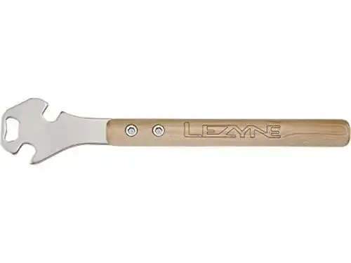 Pedalschlüssel von Lezyne mit integriertem Flaschenöffner, 278 x 134 mm