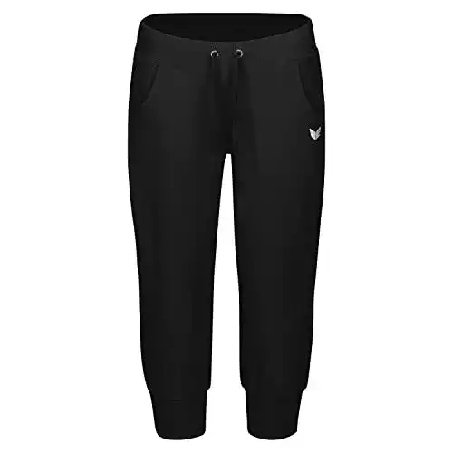 Jogginghose für Damen von Erima mit B ndchen in Schwarz, Größe 36 EU