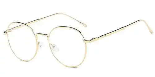 Brille Damen Metallrahmen Retro Ebenenspiegel Glasrahmen