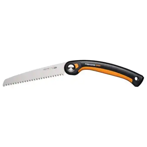 Fiskars Plus Klappsäge für dicke Stämme und Äste mit 3 Schneidpositionen