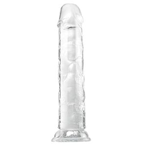 Realistischer Dildo 19,5 cm aus Jelly mit starkem Saugnapf