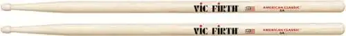 Drumsticks Vic Firth 5A aus amerikanischem Hickory mit Holzspitze