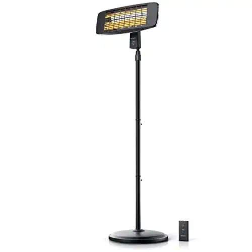 Elektroheizstrahler Brandson mit Fernbedienung für Outdoor- und Indoor-Bereich