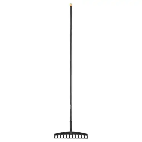 Fiskars Gartenrechen mit 12 gebogenen Zinken für vielseitige Anwendungen