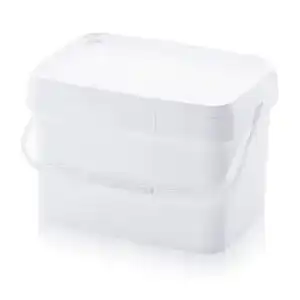 Auer Packaging Eimer 20l rechteckig mit Deckel, lebensmittelecht und stapelbar