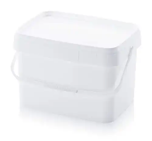 Auer Packaging Eimer 20l rechteckig mit Deckel, lebensmittelecht und stapelbar