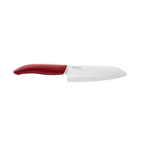 Kräutermesser Kyocera GEN RED Keramik Santokumesser