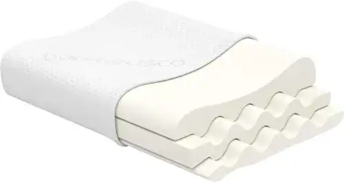 Ergonomisches Kopfkissen von bonmedico in Large für besseren Schlaf