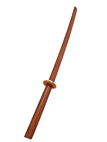 Bokken Tekka Budo aus Roteiche 100 cm mit Tsuba für Kampfkunst
