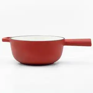 Caquelon Osoltus Fondue Topf aus Gusseisen für Käse- und Fleischfondue