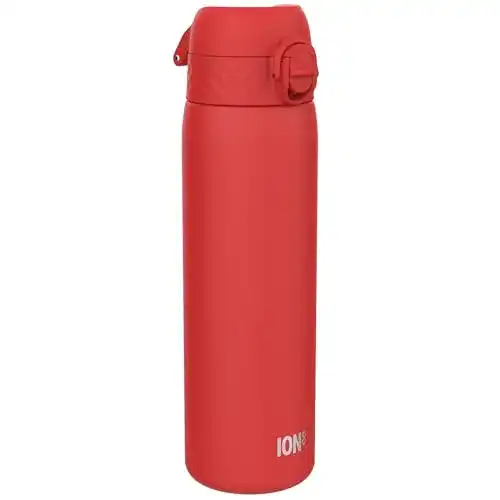 Ion8 Trinkflasche aus Edelstahl, 600 ml, nicht isoliert, auslaufsicher