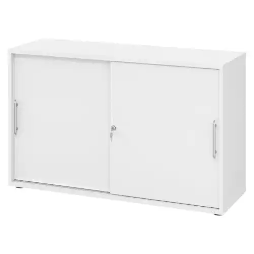 Mehrzweckschrank Bümö Schiebetürenschrank mit Schloss für Büro