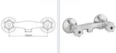 Duscharmatur aquaSu Zweigriffmischer Standard Plus für Brause