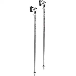 LEKI Bold S Alpinskistock Schwarz 110 cm für Ski und Snowboard