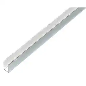 Alu-U-Profile Alberts 488482 U-Profil aus Aluminium im Chromdesign