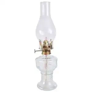 Petroleumlampe Osaladi aus Glas – Vintage Kerosinlampe für Dekoration