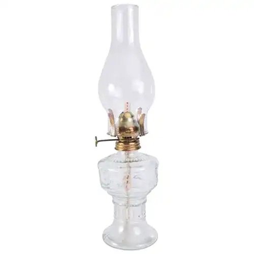 Petroleumlampe Osaladi aus Glas – Vintage Kerosinlampe für Dekoration