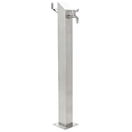 Wasserzapfsäule vidaXL aus Edelstahl, 95 cm hoch