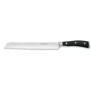 Wüsthof Classic Ikon Brotmesser 23 cm, Schwarz Solingen Messer