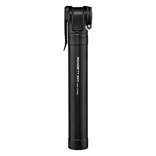 Topeak Luftpumpe TRTT-1B Mini Roadie TT – Aluminium, 90g, 160 psi