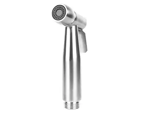 Bidet-Handbrause Deluy Komplett-Set aus gebürstetem Edelstahl