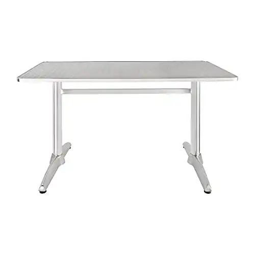 Säulentisch Bolero rechteckig Edelstahl 120 x 60 cm für Gastronomie