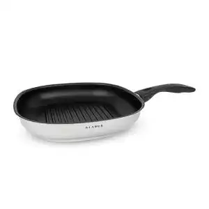 Grillpfanne Klamer Induktion 28cm für fettfreies Kochen