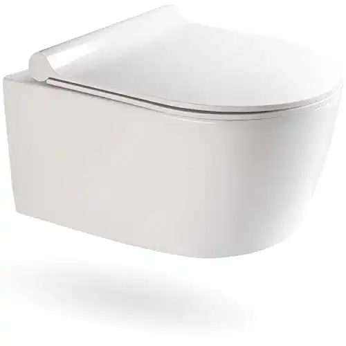 Spülrandloses Wand-WC VILSTEIN mit Absenkautomatik und Montageset