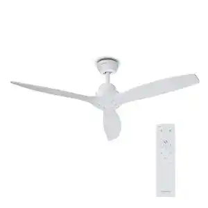 Klarstein Santa Elena Deckenventilator mit Echtholzflügeln, 132 cm