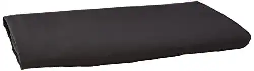Bettlaken von Amazon Basics aus Mikrofaser, 275 x 275 cm, Schwarz