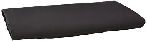 Bettlaken von Amazon Basics aus Mikrofaser, 275 x 275 cm, Schwarz