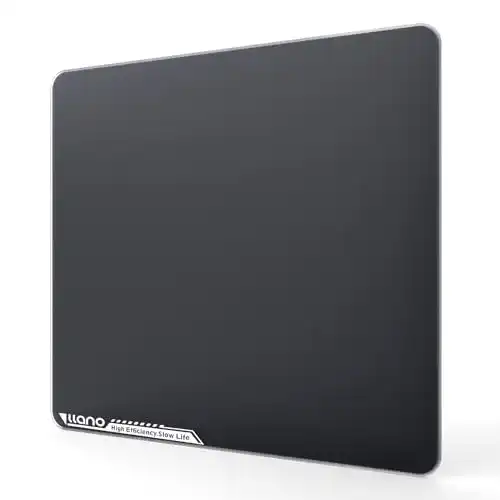 Llano Gaming-Mousepad aus Glas mit 0,8 μ Präzision und rutschfester Unterseite