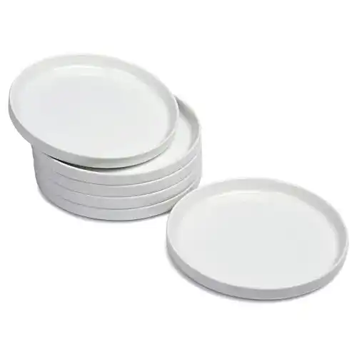 Kleine Dessertteller im 6er Set aus Porzellan von Wishdeco