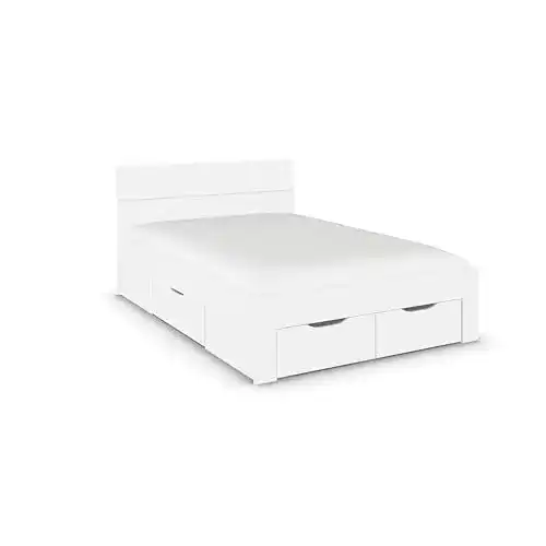 Stauraumbett 140×200 mit Unterbau von Rauch Möbel Flexx