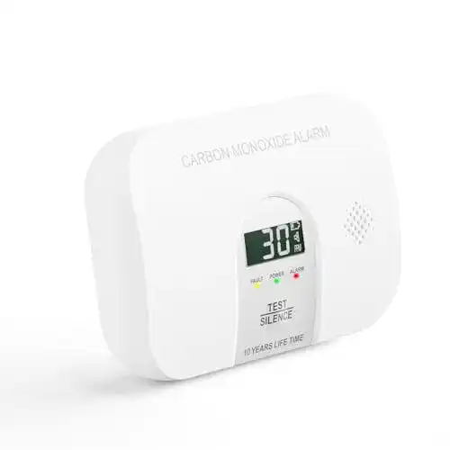 Gasmelder Meross Kohlenmonoxid Warnmelder mit LCD-Display und Batteriewechsel