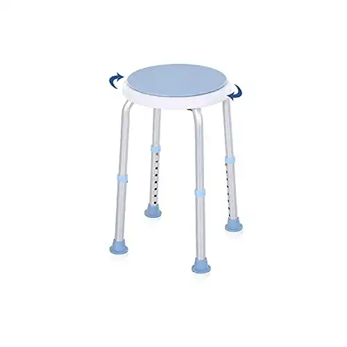 Duschhocker Ikodm 360° drehbarer Badehocker mit Höhenverstellung