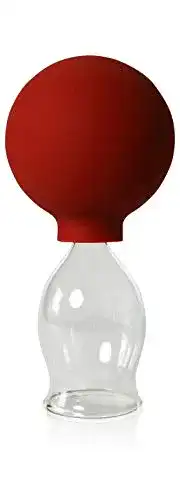 Schröpfglas Lauschaer Glas mit Saugball 30mm