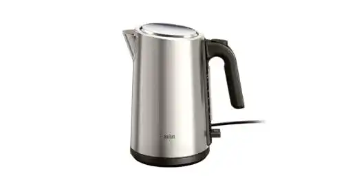Braun Wasserkocher Identity Collection WK5200BK, Edelstahl, 1,7L