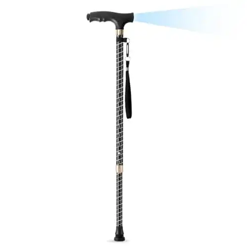 Höhenverstellbarer Gehstock mit LED-Licht von OOCOME