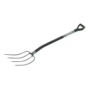 Fiskars Dunggabel mit 4 Zinken und ergonomischem Griff, 137 cm