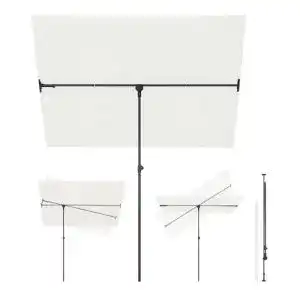 Sekey Sonnenschirm Rechteckig 130×180 cm für Balkon und Terrasse
