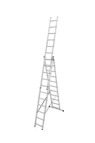 Mehrzweckleiter Krause Aluminium mit Traverse und Arbeitshöhe