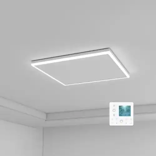 Byecold Infrarotheizung 350W mit Thermostat und LED-Beleuchtung