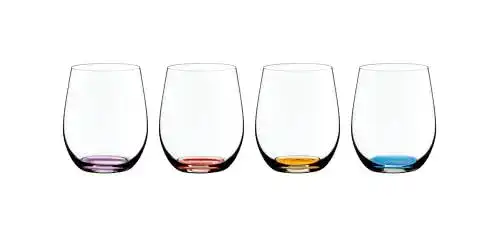 Riedel Happy O Weinglas Set, 4 Stück in verschiedenen Farben