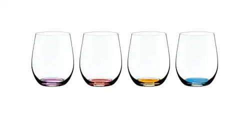 Riedel Happy O Weinglas Set, 4 Stück in verschiedenen Farben
